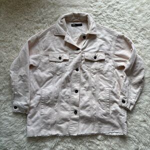 Zara Women's Light Tan Corduroy Jacket